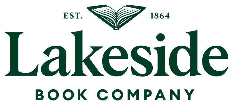 Lakeside Book Company Logo with Book established 1864