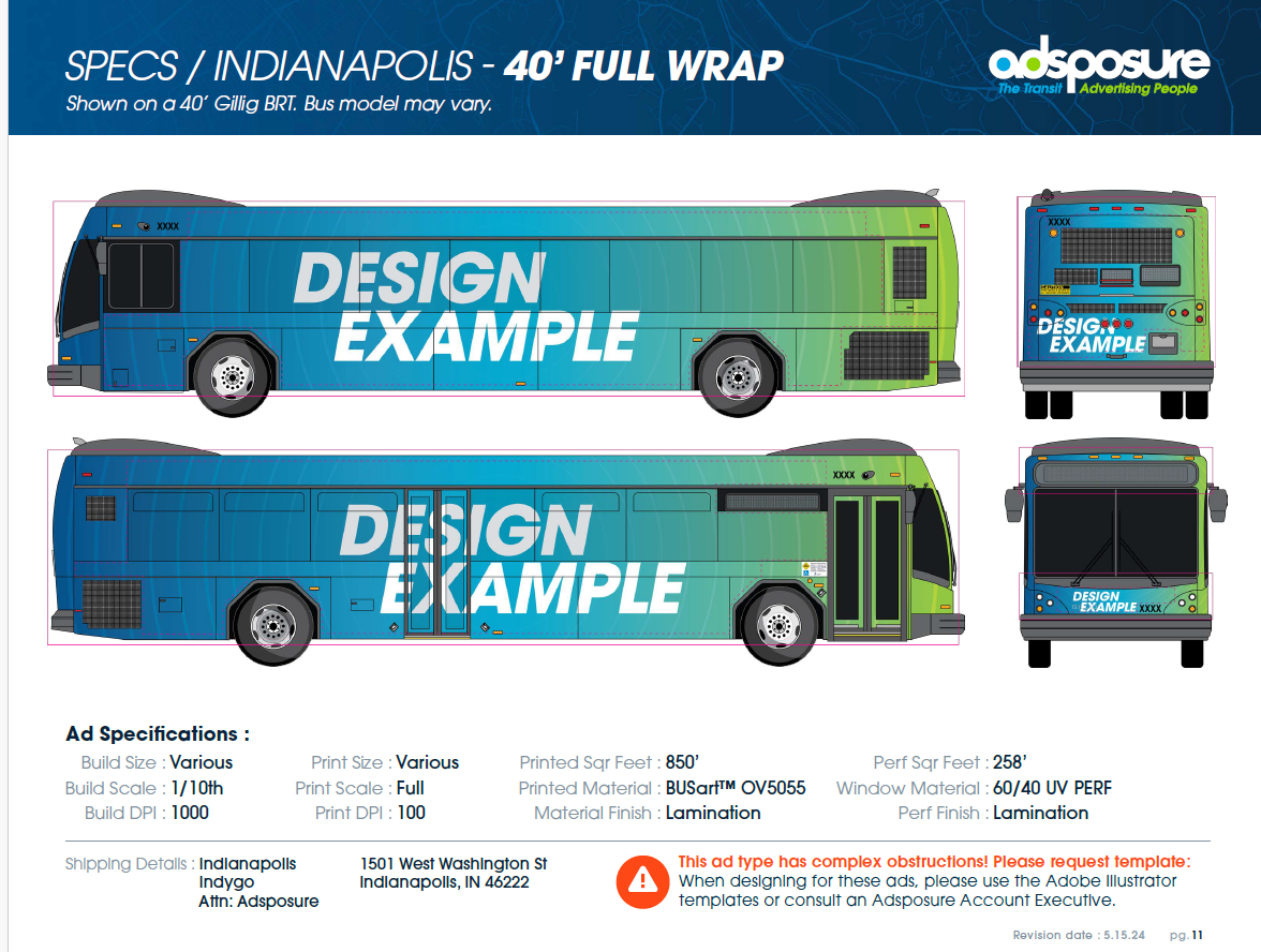 Adsposure bus design specs
