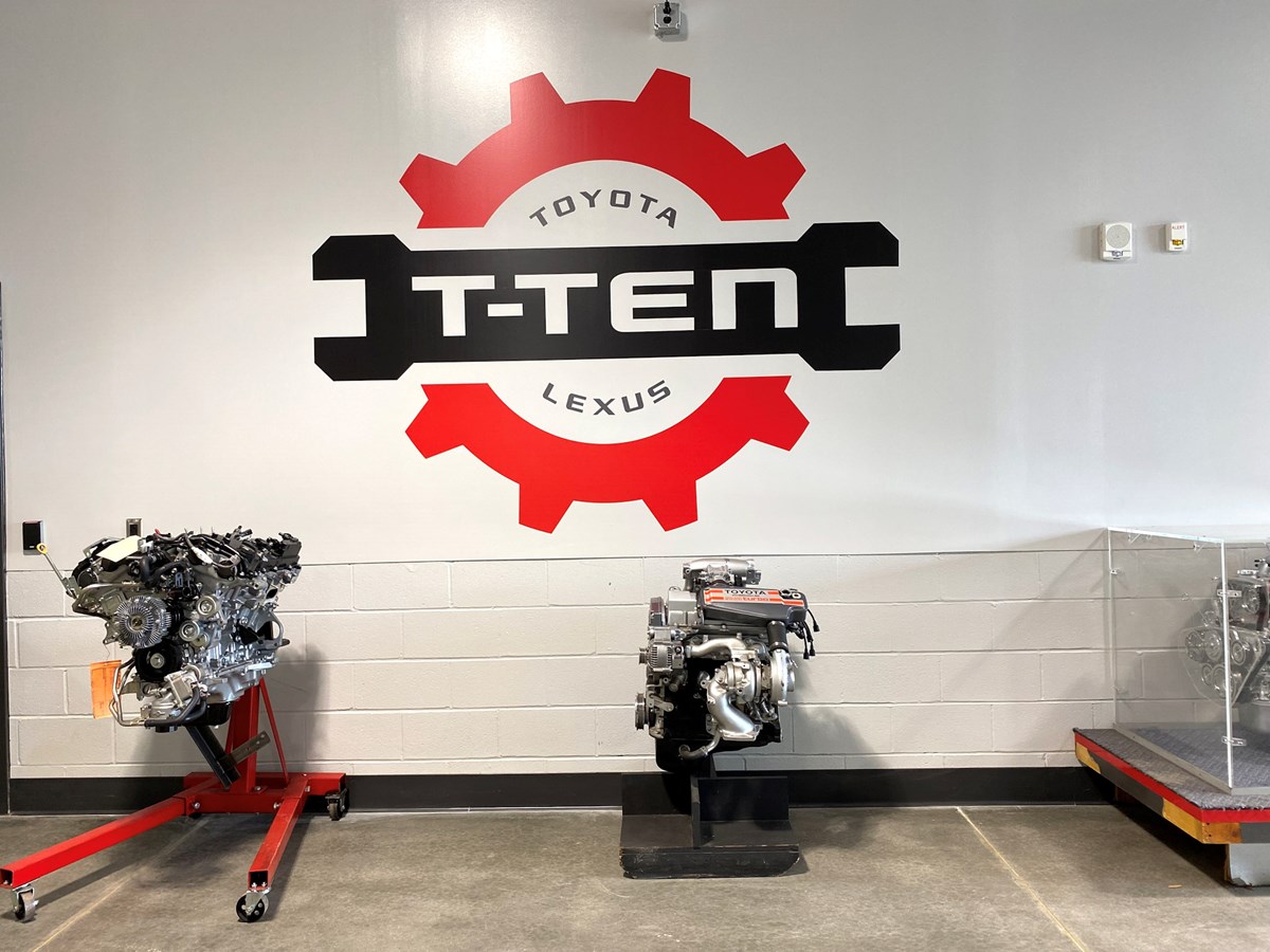 Toyota engines at the Automotive Technology center