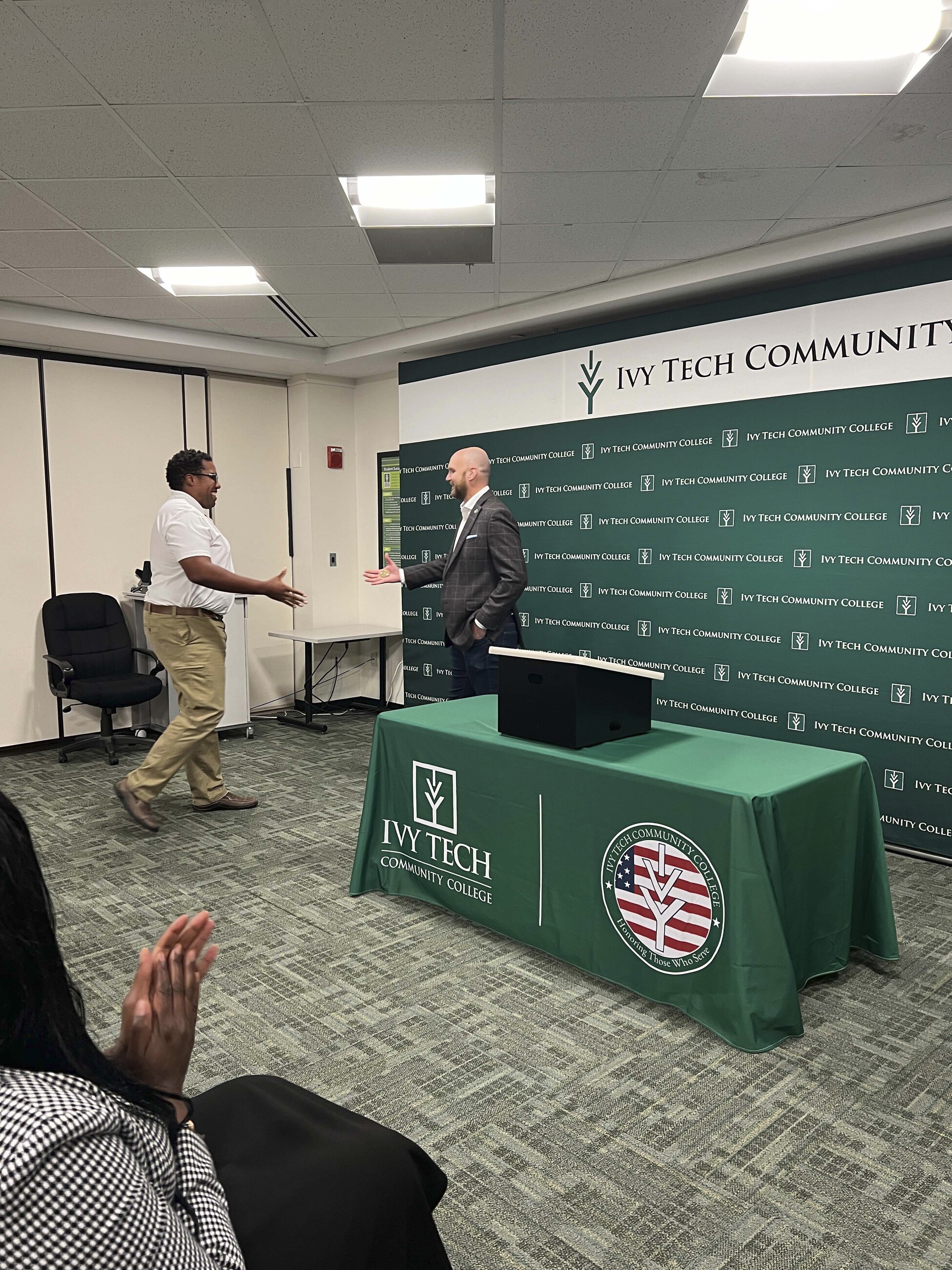 Ivy Tech Bloomington recognized as leader in military student support