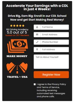 160 driving academy form