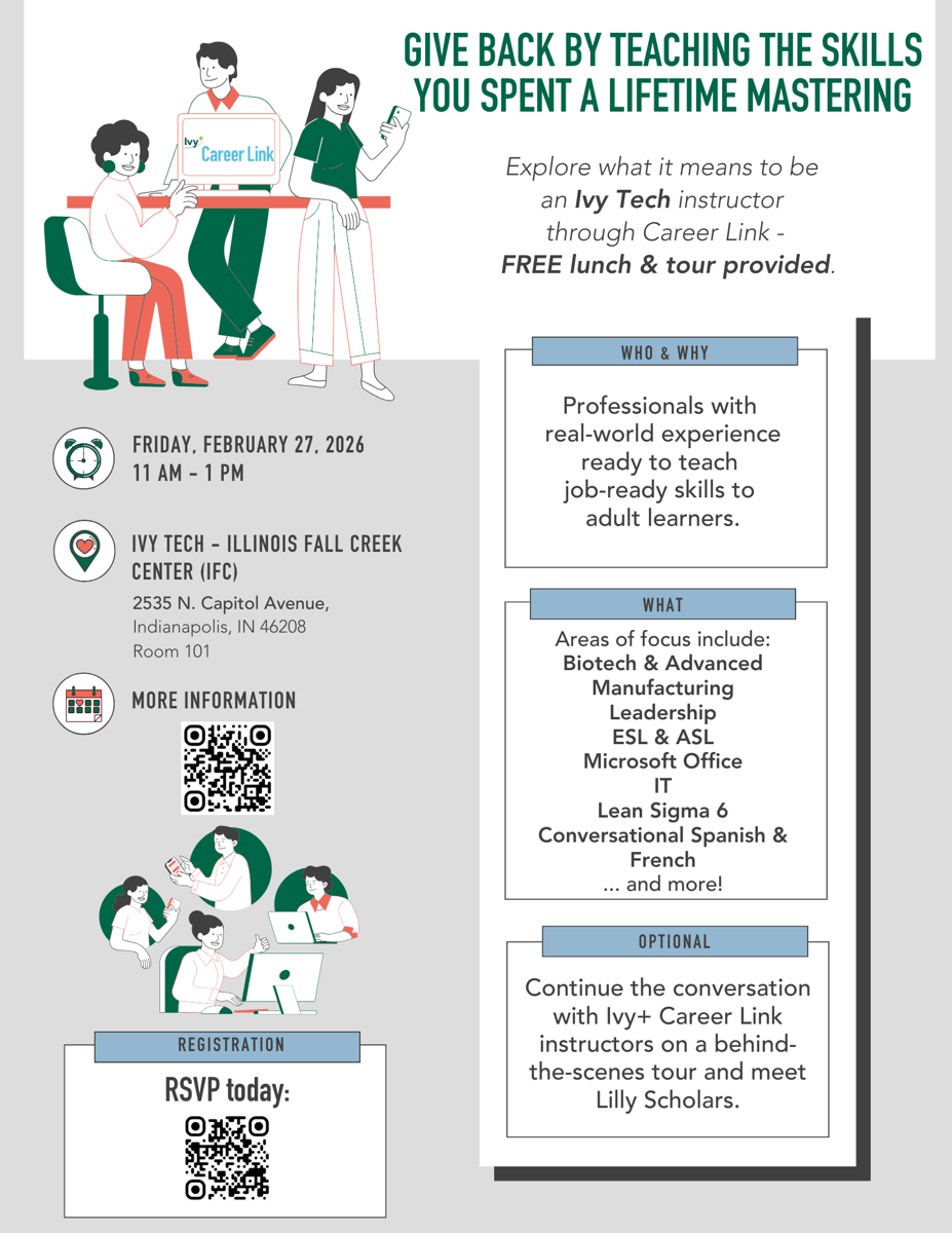 Career Link adjunct faculty recruitment event 2/27/2026