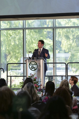 President pollio speaking