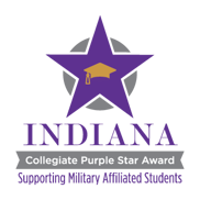 Indiana Collegiate Purple Star Award Logo