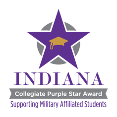 Indiana Collegiate Purple Star Award Logo