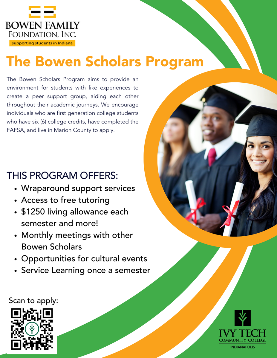 Bowen Scholars Program flyer